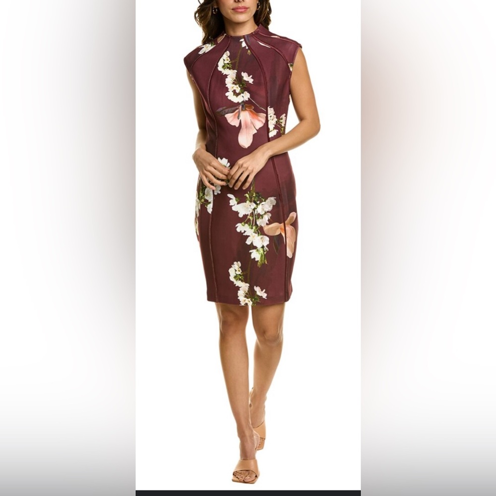 Ted Baker Zassha Floral Sheath Dress Size 4